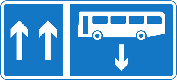 Contraflow bus lane