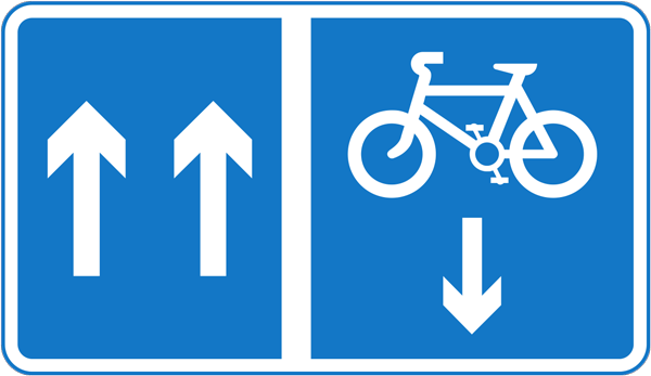 Contraflow cycle lane