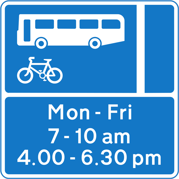 With-flow bus and cycle lane